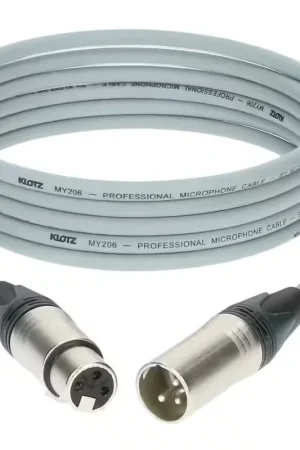 Expédition express - Klotz M1 Mic Cable Gris 3M XLR 3P. Femelle Male Neutrik