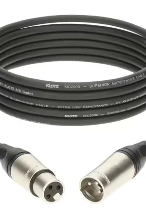 Tout juste arrivé | Klotz M2 Mic Cable Noir 5M XLR 3P. Femelle Male Klotz