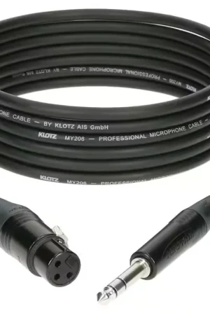Réduction - Klotz Cable Micro 30 CM XLR Femelle - Jack 3P Connecteur Metal,