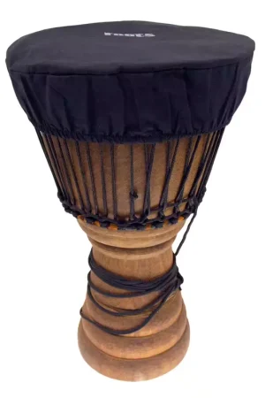 Roots Percussion Housse Protection Peau Djembé 35-38 CM Coton Noir - Prix doux