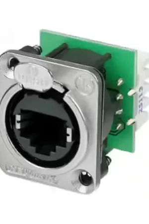 Neutrik Connecteurs Donnees Ethercon Embases CAT5e Format D. Nickel - Tout juste disponible