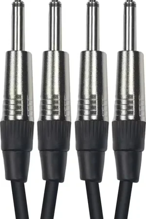 Qualité supérieure | Yellow Cable Cordon 2 Jack Mono 2 Jack Mono 6 M