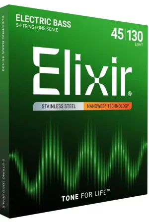 Plus que quelques unités - Elixir 14777 Nanoweb Stainless Steel Medium Light /5C 45-130
