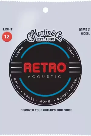 Martin Strings MM12 Retro Monel Light 12-54 - Qualité premium