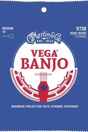 Très bien noté | Martin Strings V730 Banjo 5 Cordes Medium