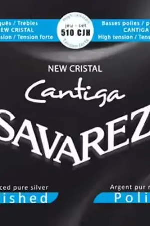 Savarez New CRISTAL-Cantiga Jeux Bleu Tirant Fort Basses Polies | Disponible maintenant
