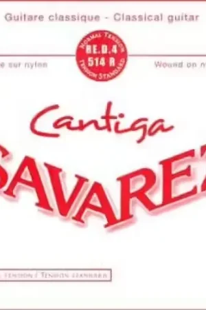 Savarez New CRISTAL-cantiga 4e Rouge File Metal Argente | Top des ventes
