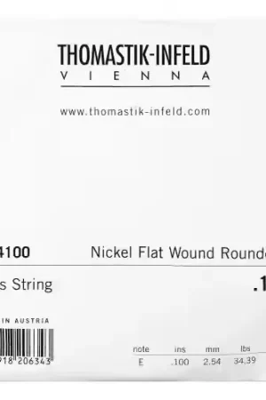 Prêt à expédier - Thomastik JF34100 Nickel Flat Wound Roundcore 100