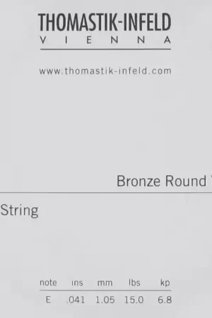 Thomastik AC041 Plectrum Bronze Flat Wound 041 - Fin de série
