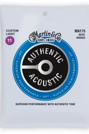 Martin Strings MA175 Authentic 80/20 Bronze Custom Light 11-52 | Réduction spéciale