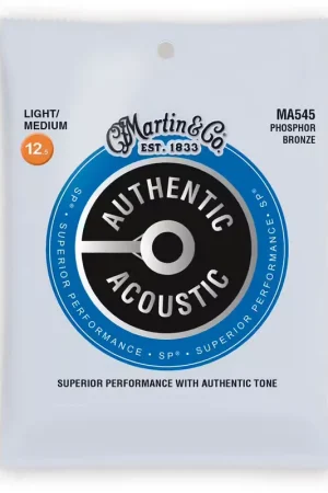 Martin Strings MA545 Authentic PB Light/medium 12,5-55 | Qualité supérieure
