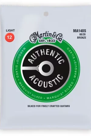Martin Strings MA140s Authentic 80/20 Bronze MS Light 12-54 | Préféré des clients