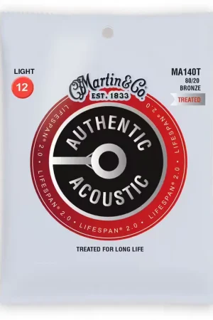 Direct usine - Martin Strings MA140t Authentic 80/20 Bronze Treated Light 12-54
