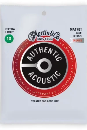 Martin Strings MA170t Authentic Treated Extra Light 80/20 - Prix mini