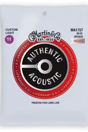 Incontournable - Martin Strings MA175t Authentic 80/20 Bronze Custom Light 11-52