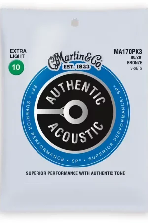 Martin Strings MA170PK3 Pack de 3 Extra Light | Envoi rapide