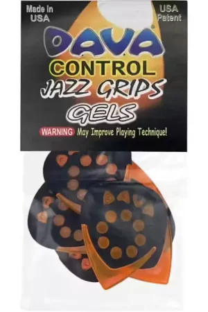 Prix mini - Dava Médiators Jazz Grips Gel Sachet De 6 Pieces.