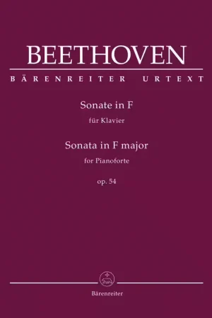 Barenreiter Beethoven L.V. - Sonata In F Major Op.54 - Piano - Tout juste ajouté