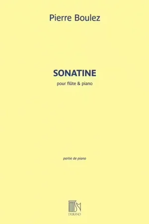 Économisez maintenant - Durand Boulez Pierre - Sonatine - Flute & Piano