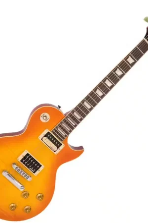 Prix avantageux - Vintage Guitars V100Thb Flamed Maple Thru Honeyburst