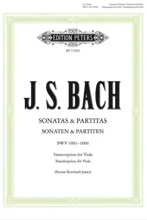 Faber Music Bach J.S. - Sonates & Partitas BWV 1001-1006 - Alto - Expédition immédiate