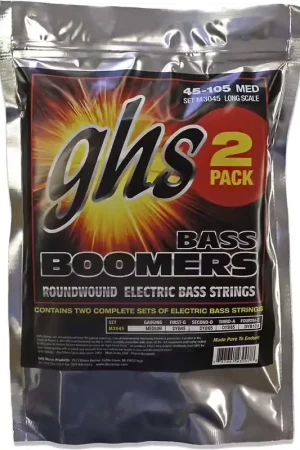 Très populaire - GHS M30452 2 Set Boomers Roundwound Long Scale 45-105