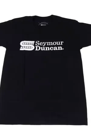 Seymour Duncan "S" Textile T-Shirt Logo Noir - Dernière chance