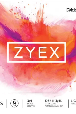 Qualité professionnelle - D'addario And Co Zyex DZ611 Corde Sol A Tirant Faible 3/4