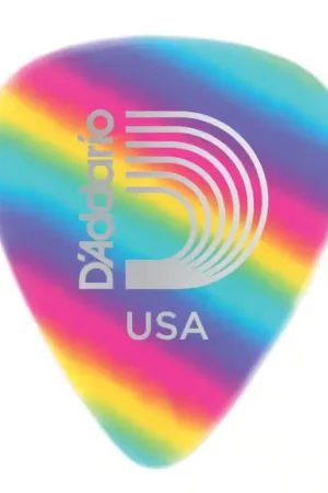 D'addario And Co Médiators Epais en Celluloid Motif ARC-en-ciel | Nouveau produit