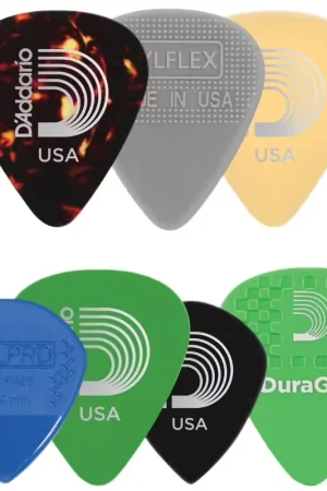 D'addario And Co 1XVP4-5 Pack de 5 Médiators Medium - Nouveau chez nous