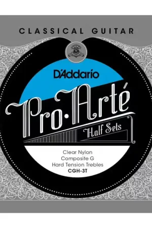 Ne manquez pas cette offre | D'addario And Co CGH-3T Pro-Arte Clear Nylon Jeu de 3 Cordes Aigues Tension Forte