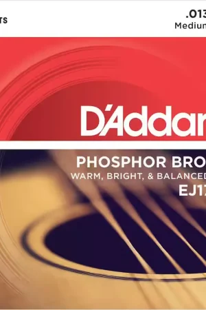 D'addario And Co EJ17-3D Pack de 3 Phosphor Bronze Medium 13-56 | Remise