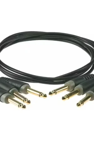 Klotz Lot 3 Cables Pedale 15CM Jack 2p./jack 2P. Or - Prix mini