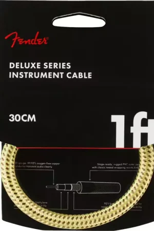 Fender 30cm Deluxe Instrument Cable Tweed | Plus que quelques pièces