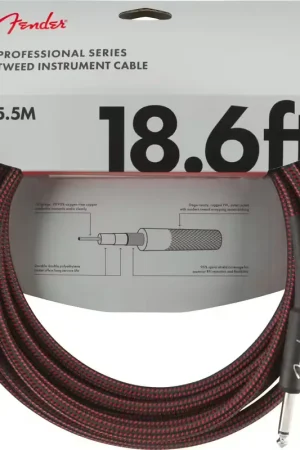 Fender 5,5m Professional Instrument Cable Red Tweed - Prix spécial