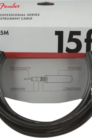 Fender 4,5m Professional Instrument Cable Black | Nouveau au catalogue