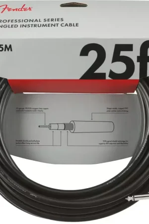 Prix en baisse | Fender 7,5m Professional Instrument Cables Black