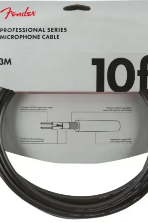 Prix avantageux - Fender 3m Professional Microphone Cable Black