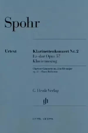Prêt à expédier - Henle Verlag Spohr - Clarinette Concerto No. 2 Op. 57 - Clarinette et Piano