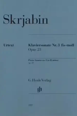 Plébiscité par les clients - Henle Verlag Scriabine A. - Piano Sonata N°3 Op.23