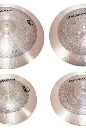 Prix promo - Agean Set 4 Cymbales Samet 14-16-18-20 - Bronze B20