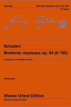 Wiener Urtext Edition Schubert - Moments Musicaux Op.94 | Livraison rapide
