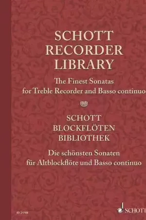 Schott Schott Collection Flûte À Bec - Treble Flute A Bec et Basso Continuo | Offre exclusive