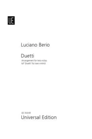 Achetez dès aujourd'hui - Universal Edition Berio Luciano - Duetti - 2 Altos