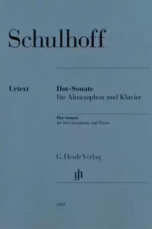 Henle Verlag Schulhoff Erwin - HOT-sonata - Saxophone Alto & Piano - Retour facile