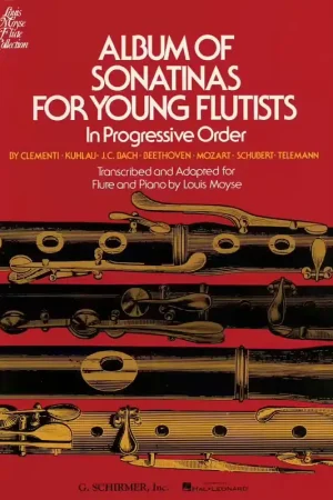 Retour gratuit | Schirmer MOYSE LOUIS - ALBUM OF SONATINAS FOR YOUNG FLUTISTS - FLUTE & PIANO