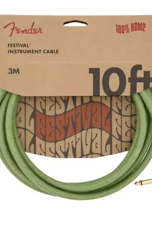 Fender 3m Angled Festival Instrument Cable Pure Hemp Green | Derniers articles