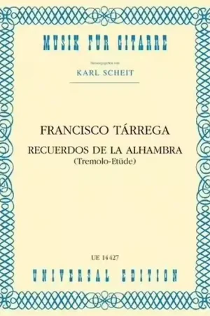 Direct fabricant | Universal Edition Tarrega Francisco - Recuerdos De La Alhambra (tremolo Etude) - Guitare