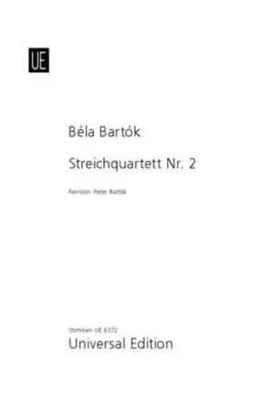 En stock | Universal Edition Bartok Bela - String Quartet N°2 - Parties