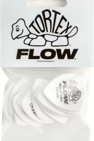 Jim Dunlop 12 x 1,50mm Tortex Flow Standard - Aujourd'hui seulement
